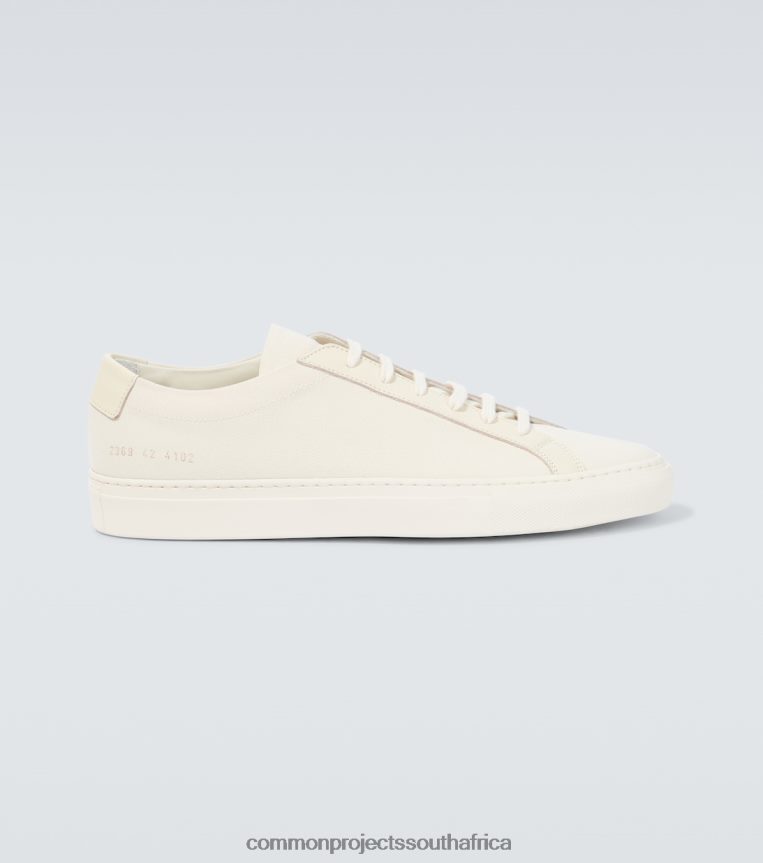 Common Projects Men Achilles leather and canvas sneakers DFDP41 Sneakers New Style