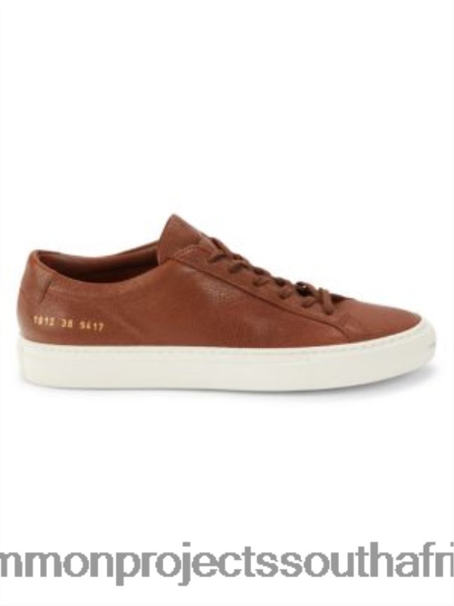 Common Projects Unisex Textured Leather Sneakers on SALE DFDP151 Sneakers New Style
